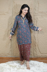 Ajrak print Coord set